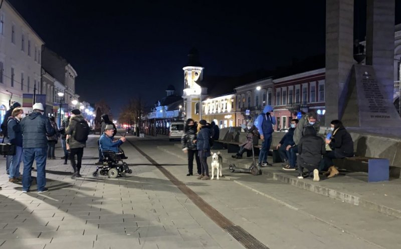 Doar o „mână” de oameni la protestul din Cluj împotriva alianței PSD-PNL. Ce spun organizatorii