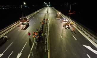 Noapte albă pe A10 Sebeș – Turda, autostrada care va lega Clujul la infrastructura vest-europeană