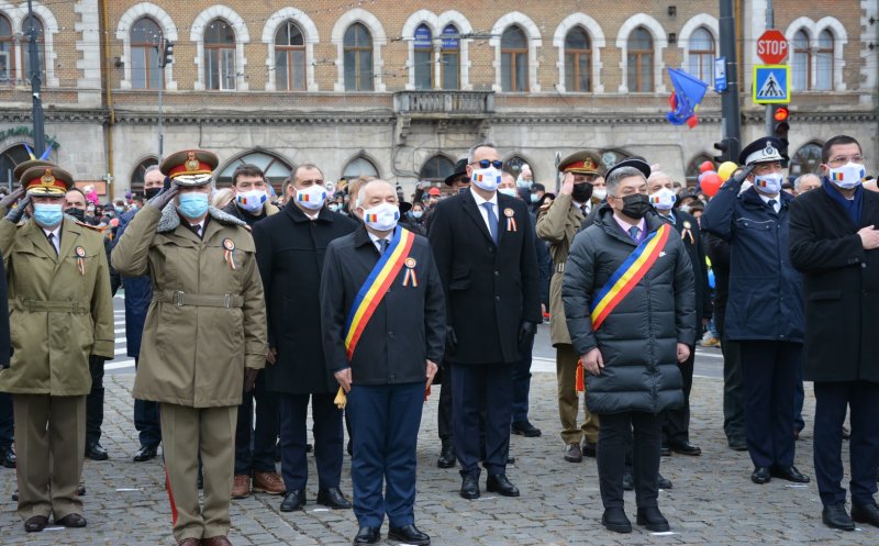 Alin Tișe și consilierii județeni ai Clujului, prezenți la ceremonia de 1 Decembrie