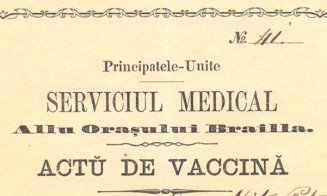 Cum arăta o adeverință de vaccinare de dinainte de Marea Unire