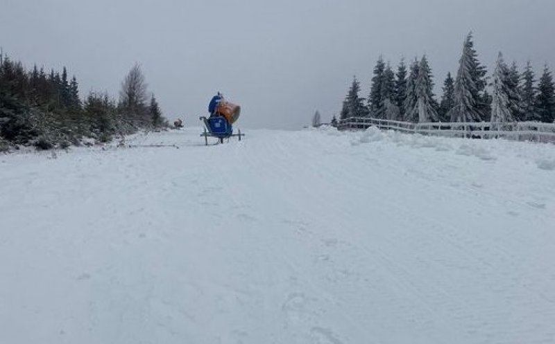 PÂRTIE!!! La Buscat Băişoara se amenajează de zor pârtiile de ski. Sâmbătă ar putea porni şi telescaunul