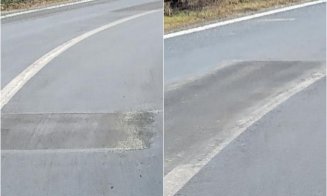 Drum național din Apuseni, recent modernizat, a cedat după două săptămâni