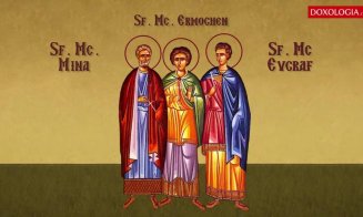 Calendar Ortodox 10 decembrie. Creștinii îi celebrează pe Sfinții Mucenici Mina, Ermoghen și Evgraf