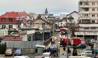 INCENDIU la o pensiune din Cluj-Napoca în urma unei explozii. A fost găsită o persoană CARBONIZATĂ