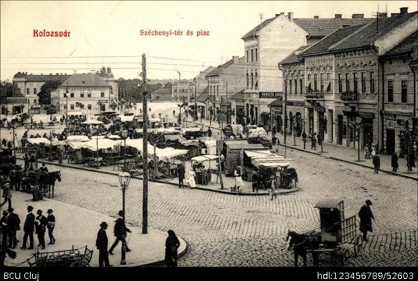 Imagini superbe din vechiul Cluj. Piața Mihai Viteazul și povestea sa de un secol