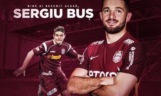 Sergiu Buș a revenit la CFR Cluj. Atacantul a fost prezentat oficial