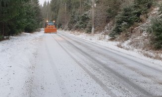 Atenție, șoferi! Polei pe mai multe drumuri din județul Cluj