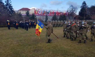 Ministrul Apărării, la Cluj. A înmânat drapelul de luptă Batalionului 400 Sprijin „Feleacu”