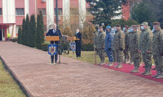 Ministrul Apărării, la Cluj. A înmânat drapelul de luptă Batalionului 400 Sprijin „Feleacu”