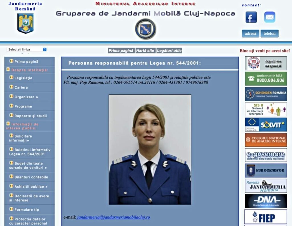 Purtătoarea de cuvânt a Jandarmeriei Cluj-Napoca surprinsă în fotografii cu tentă erotică. Instituția a pornit o anchetă