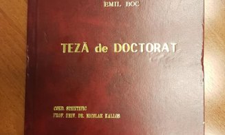 A apărut teza de doctorat a lui Emil Boc. Cine primeşte recompensa de 500 de euro de la Ungureanu