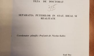 A apărut teza de doctorat a lui Emil Boc. Cine primeşte recompensa de 500 de euro a lui Ungureanu