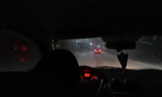 Viscolul a făcut prăpăd luni seara pe drumurile din Cluj. Materialul antiderapant a lipsit cu desăvârşire