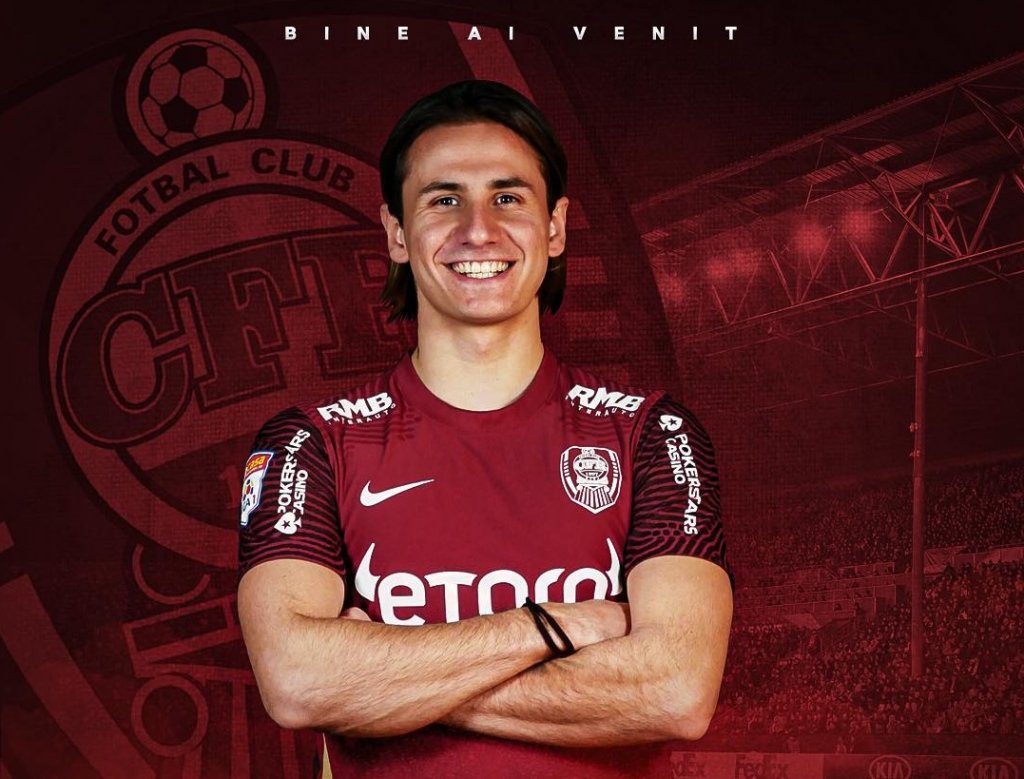 CFR Cluj și-a prezentat cea mai nouă achiziție. Un tânăr din Italia sosește în Gruia