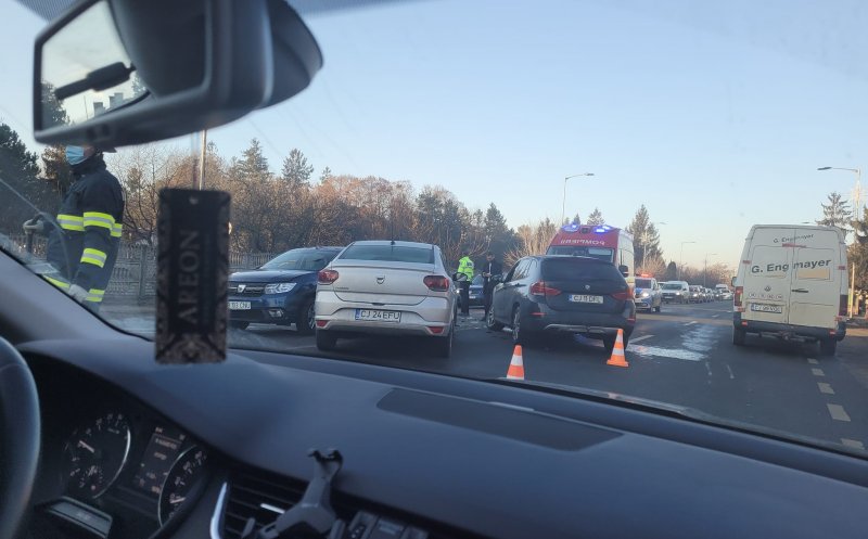 ACCIDENTE în Floreşti. Trafic îngreunat la intrarea în Cluj-Napoca