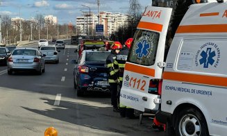 Accident cu patru mașini pe Calea Florești/ Scurgeri de combustibil