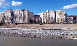 IMAGINI NOI de pe șantierul de modernizare a malurilor Someșului. PODUL Parcul Rozelor – Grigorescu prinde contur. Pista de biciclete, DESFIINŢATĂ. Ac