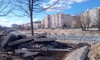 IMAGINI NOI de pe șantierul de modernizare a malurilor Someșului. PODUL Parcul Rozelor – Grigorescu prinde contur. Pista de biciclete, DESFIINŢATĂ. Ac