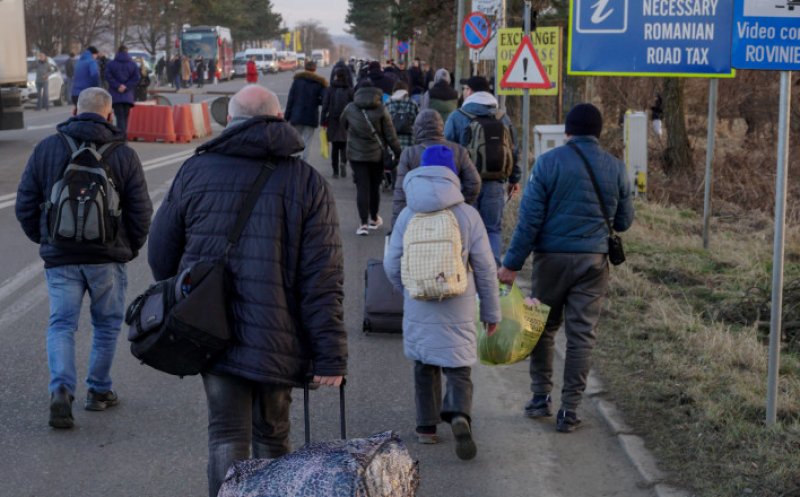10.624 de ucrainieni au intrat în România în ultimele 24 de ore, 11 au cerut azil