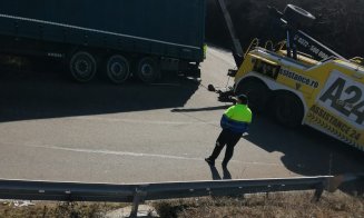 Centura Grigorescu-Florești, blocată de un TIR