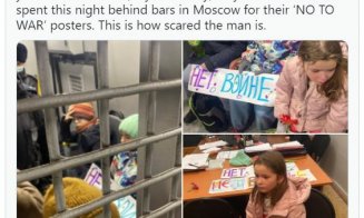 Incredibil! Copii arestați la Moscova pentru că protestau împotriva războiului