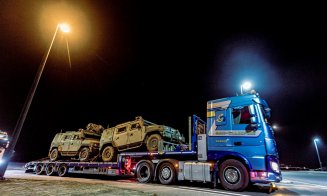 Noi întăriri NATO. Un convoi militar din Belgia a ajuns în România