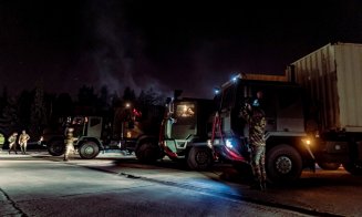 Noi întăriri NATO. Un convoi militar din Belgia a ajuns în România