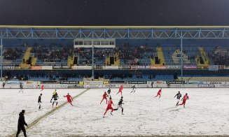 Un nou derby, un nou succes. "U" Cluj a câștigat cu Hermannstadt pe "patinoarul" de la Mediaș