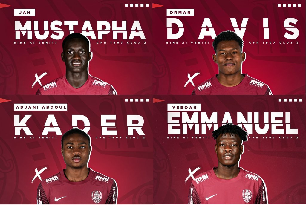 CFR Cluj, pregătiri pentru viitor. Campioana a prezentat 4 noi tineri jucători străini
