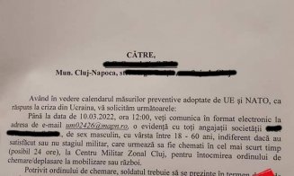 Înștiințări FALSE pentru mobilizarea rezerviștilor trimise la Cluj-Napoca în numele MApN