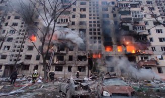 Un bloc de locuinţe din Kiev a fost bombardat, doi oameni au murit, trei au fost răniți