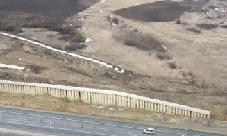 Ce se mai întâmplă pe Autostrada Sebeş Turda în zona alunecării de teren de la Oiejdea