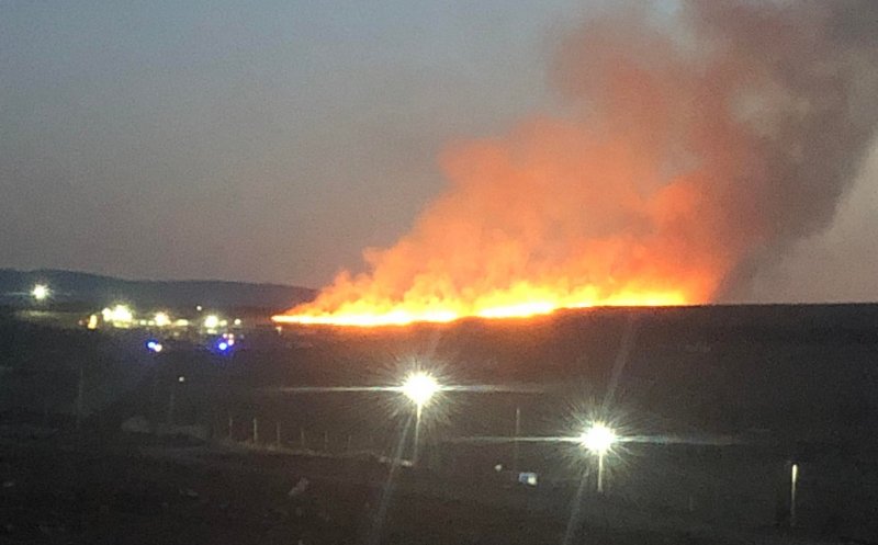 Incendiile de vegetație se țin lanț la Cluj. A luat foc și dealul de la rampa Pata Rât