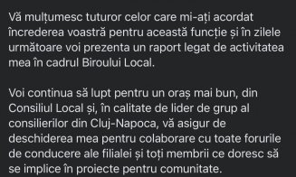 În USR Cluj, scandalul este la ordinea zilei / Noi demisii importante din partid