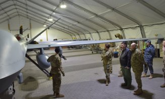 General maior american, în vizită la Baza Aeriană de la Câmpia Turzii