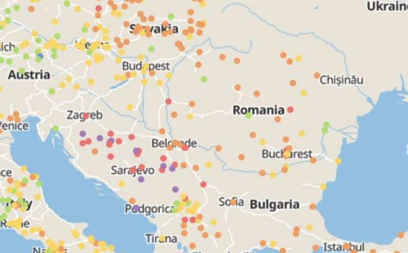 Nicio țară nu a respectat standardele OMS privind calitatea aerului în 2021