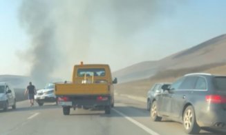 Centura Apahida, închisă din cauza unui incendiu de vegetație/ Accident cu trei mașini