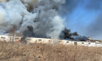 Pericol de explozie la Cluj! Incendiu puternic lângă două rezervoare cu gaz