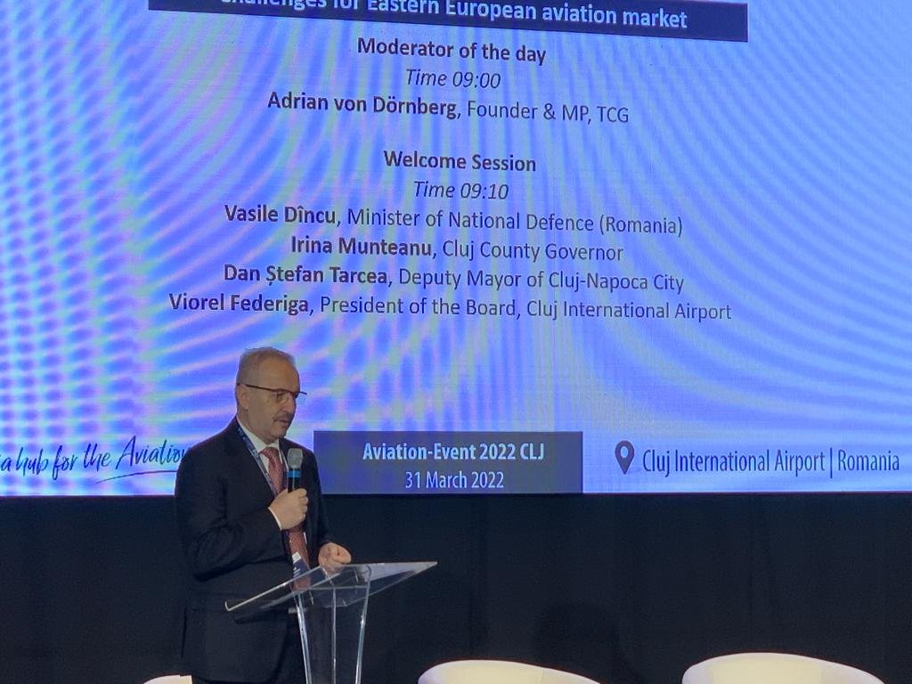 Vasile Dâncu, la Aviation-Event 2022: „COVID-ul și războiul din Ucraina ne arată cât de importante sunt aeroporturile regionale"