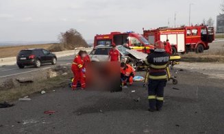 Accident mortal la Cluj! Un bărbat în vârstă a fost găsit fără suflare, după ce mașina s-a făcut praf