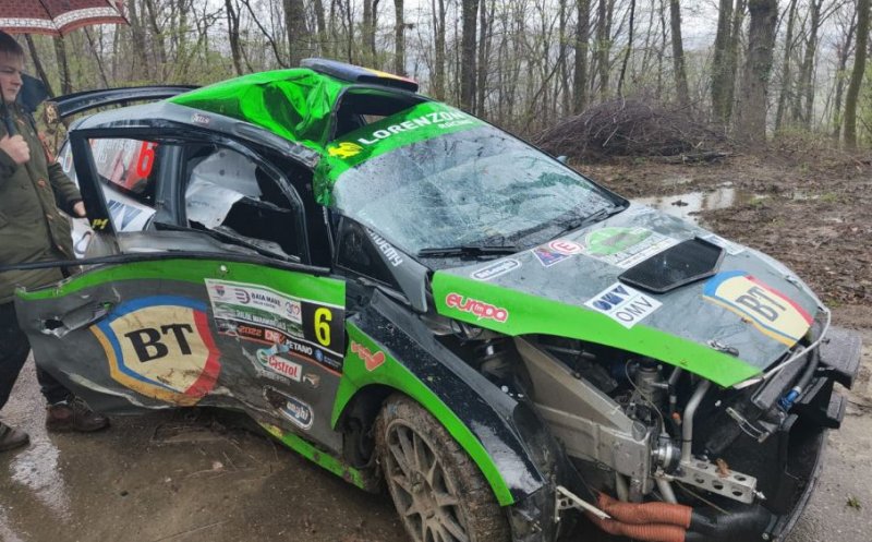 Echipaj clujean, accident grav la Raliul Maramureşului. Copilotul a ajuns la spital