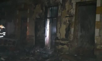 INCENDIU la o clădire din Turda. Cauza probabilă, o defecțiune electrică