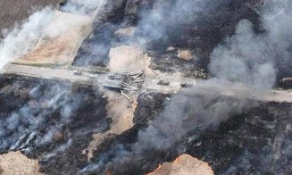 Coloană de tancuri ruseşti distrusă de ucraineni.  Au plantat dinamită chiar la piciorul podului