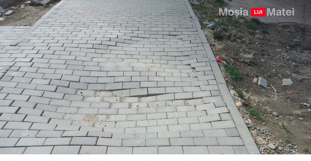 Primarul Cristian Matei, acuzat că face lucrări de mântuială / Cum arată un trotuar din Turda