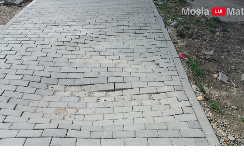 Primarul Cristian Matei, acuzat că face lucrări de mântuială / Cum arată un trotuar din Turda