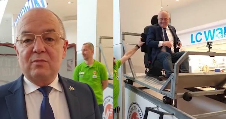 Primarul Clujului s-a urcat într-un simulator de accidente