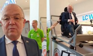 Primarul Clujului s-a urcat într-un simulator de accidente