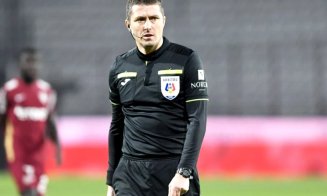 CFR Cluj îl suspectează pe arbitrul delegat la meciul cu Voluntari că ar face jocurile rivalei FCSB