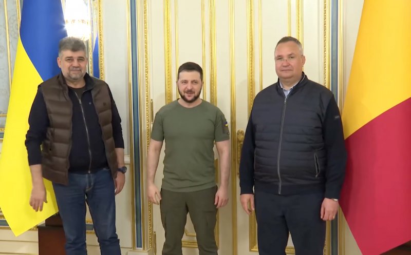 Ciucă, Aurescu și Ciolacu s-au întâlnit cu Zelenski la Kiev. Mesaj de condamnare a invaziei ruse şi a atrocităților umane