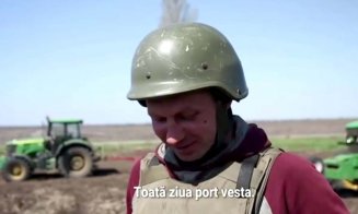 Agricultură în Ucraina cu vestă antiglonț: Pe câmp merg mai întâi pirotehniștii și îndepărtează bombele neexplodate